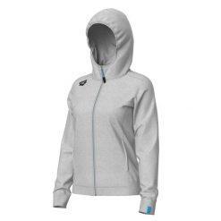 Bluza damska z kapturem Arena Team Panel. Szare bluzy Arena, s, bez wzorów, z polaru, sportowe, bez ramiączek, z kapturem. Za 299.00 zł.