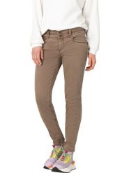 Timezone Spodnie "Enya" w kolorze karmelowym rozmiar: W25. Brązowe spodnie materiałowe Timezone, z aplikacjami, z materiału, klasyczne. Za 152.99 zł.