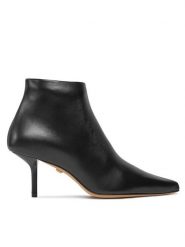 Max Mara Botki Mmbootie 2414791051600 Czarny. Czarne botki Max Mara, bez wzorów, ze skóry, bez obcasa, na szpilce, bez zapięcia. Za 1,659.00 zł.
