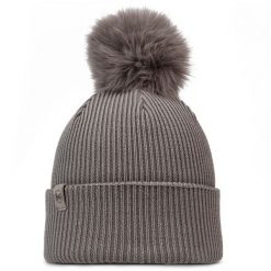 Czapka BUFF KNITTED BEANIE KESHA COBBLESTONE. Szare czapki zimowe Buff, bez wzorów, z materiału, eleganckie. Za 219.90 zł.