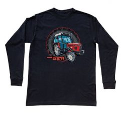 Zetor 5211 — bluzka z długim rękawem (Rozmiar: 3 - 4 lata; Kolor koszulki: czarny; Rodzaj nadruku: Zetor 5211). Czarne bluzki nikiniki, s, bez wzorów, z bawełny, bez kołnierzyka, bez ramiączek. Za 79.00 zł.