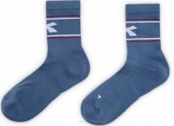 Skarpety tenisowe Diadora Socks Court. Niebieskie skarpetki Diadora, bez wzorów, z elastanu. Za 42.99 zł.