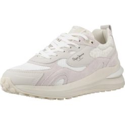 Buty PEPE JEANS WINSLOW ONE W Biały. Białe buty trekkingowe Pepe Jeans, z jeansu, bez zapięcia. Za 255.50 zł.