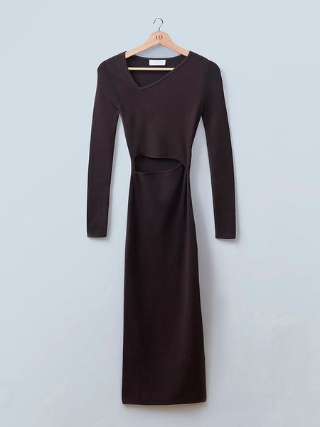 LeGer Sukienka "Linnea" w kolorze brązowym rozmiar: 36. Brązowe sukienki LeGer, bez wzorów, bez kołnierzyka, bez ramiączek, maxi. Za 227.31 zł.