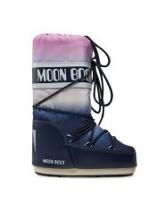 Moon Boot Śniegowce Mb Icon Moonrise 80D1402920 Granatowy. Niebieskie śniegowce Moon Boot, bez wzorów, z materiału, bez zapięcia. Za 899.99 zł.
