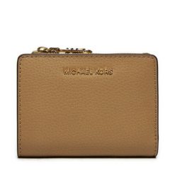 Mały Portfel Damski MICHAEL Michael Kors. Brązowe portfele MICHAEL Michael Kors, bez wzorów. Za 399.99 zł.