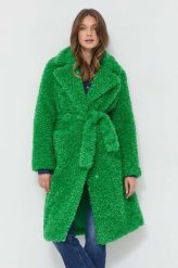 Pinko płaszcz damski kolor zielony przejściowy. Zielone płaszcze Pinko, m, bez wzorów, klasyczne, bez kaptura. Za 1,959.90 zł.