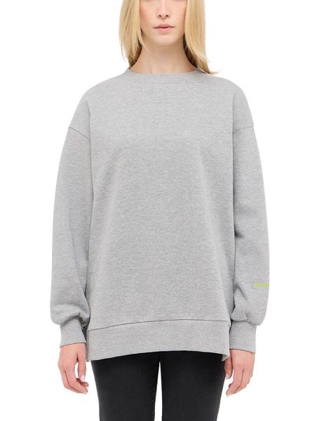 Damska bluza nierozpinana Mustang Style Kimberly Mid Grey Mélange 1015949 4140. Szare bluzy Mustang, l, bez wzorów, bez ramiączek, bez kaptura. Za 149.99 zł.