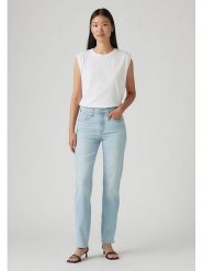 Levi's Dżinsy "724" - Regular fit - w kolorze błękitnym rozmiar: W27/L28. Niebieskie jeansy Levi's, l, z aplikacjami, klasyczne, z podwyższonym stanem. Za 232.23 zł.
