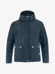 Kurtka softshell damska Fjallraven Vardag Vindby Jacket. Niebieskie kurtki przejściowe sportowe Fjällräven, m, bez wzorów, z bawełny, z kapturem, trekkingowe. Za 978.99 zł.