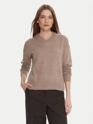 United Colors Of Benetton Sweter 102HD4032 Beżowy Relaxed Fit. Brązowe swetry United Colors Of Benetton, l, bez wzorów, z syntetyku, bez ramiączek. Za 279.99 zł.