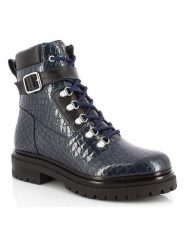 Kimberfeel Botki zimowe "Kathia" w kolorze granatowym rozmiar: 38. Niebieskie botki Kimberfeel, bez wzorów, z materiału, bez obcasa, bez zapięcia. Za 375.84 zł.