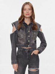 Liu Jo Kurtka jeansowa UA4117 D4891 Szary Regular Fit. Szare kurtki Liu Jo, xs, bez wzorów, z jeansu, bez kaptura. Za 759.99 zł.