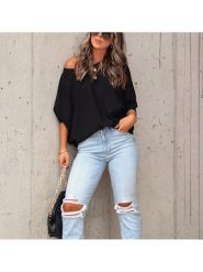 Milan Kiss Bluza w kolorze czarnym rozmiar: M. Czarne bluzy Milan Kiss, m, bez wzorów, bez ramiączek, bez kaptura. Za 126.99 zł.