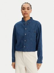 Calvin Klein Jeans Koszula jeansowa J20J225518 Granatowy Relaxed Fit. Niebieskie koszule Calvin Klein Jeans, l, bez wzorów, z bawełny, bez kołnierzyka, bez ramiączek. Za 279.99 zł.