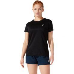 Asics Koszulka damska Core SS Top Czarna r. XL. Czarne topy ASICS, xl, bez wzorów, bez kołnierzyka, bez ramiączek. Za 56.00 zł.