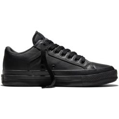 Buty sportowe Converse Chuck Taylor Pennant Se. Czarne buty treningowe Converse, bez wzorów, ze skóry, bez zapięcia. Za 690.00 zł.