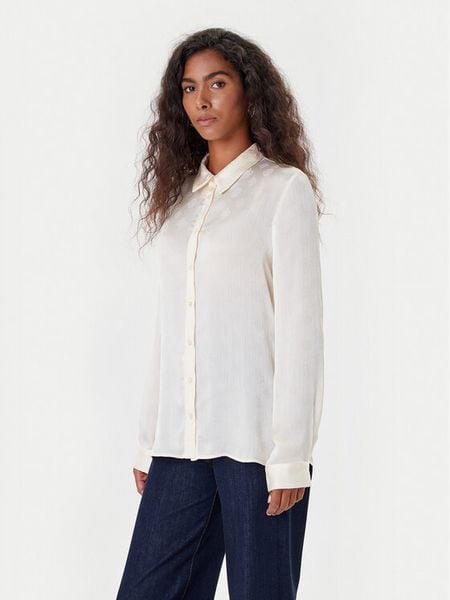 Guess Koszula W5YH1A WHCR2 Écru Regular Fit. Koszule Guess, xl, z aplikacjami, z syntetyku, bez kołnierzyka, bez ramiączek. Za 199.99 zł.