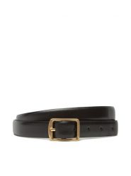 Calvin Klein Pasek Damski Classic Square Buckle Belt 20Mm LV04F7036G Czarny. Czarne paski Calvin Klein, bez wzorów, ze skóry. Za 179.99 zł.