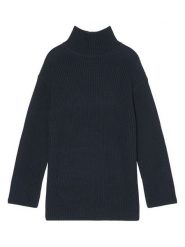 Marc O´Polo Sweter w kolorze granatowym rozmiar: L. Niebieskie swetry l, bez wzorów, z bawełny, bez ramiączek. Za 303.78 zł.