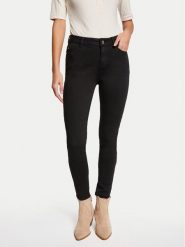 Morgan Jeansy 241-POLIA Czarny Skinny Fit. Czarne jeansy Morgan, bez wzorów, z bawełny. Za 149.99 zł.