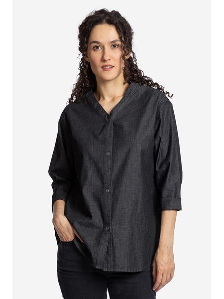 Elkline Bluzka "Classy" w kolorze czarnym rozmiar: 38. Czarne bluzki elkline, bez wzorów, bez kołnierzyka, bez ramiączek. Za 171.28 zł.