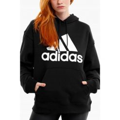 Adidas bluza damska z kapturem dresowa roz.S. Czarne bluzy adidas, l, bez wzorów, z bawełny, bez ramiączek, z kapturem. Za 223.00 zł.