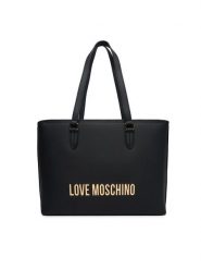 LOVE MOSCHINO Torebka JC4190PP1OKD0000 Czarny. Czarne shopper bag Love Moschino, bez wzorów, ze skóry, bez dodatków. Za 1,049.00 zł.