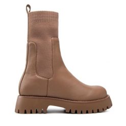 Trapery Call It Spring. Brązowe traperki Call it Spring, bez wzorów, bez obcasa, bez zapięcia. Za 419.99 zł.