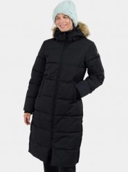 Płaszcz Zimowy Damski Fundango Meganne. Czarne płaszcze FUNDANGO, na zimę, m, bez wzorów, z futra, eleganckie, bez kaptura. Za 649.00 zł.