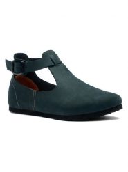 Comfortfusse Skórzane baleriny w kolorze granatowym rozmiar: 36. Niebieskie baleriny Comfortfüße, bez wzorów, z nubiku, bez obcasa, bez zapięcia. Za 289.95 zł.