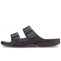 Sandały Crocs Saturday Sandal W Damskie. Czarne sandały Crocs, bez wzorów, z materiału, bez obcasa, bez zapięcia. Za 199.99 zł.