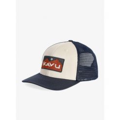 Czapka z daszkiem Kavu Above Standard - river wild. Niebieskie czapki z daszkiem KAVU, bez wzorów, sportowe. Za 125.99 zł.