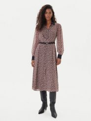 Liu Jo Sukienka codzienna MF5066 TS116 Beżowy Regular Fit. Brązowe sukienki Liu Jo, na co dzień, bez wzorów, z syntetyku, bez kołnierzyka, bez ramiączek, proste. Za 899.99 zł.