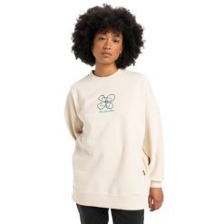 Bluza z okrągłym dekoltem dla Kobiety WORKWEAR Biały. Białe bluzy Quiksilver, m, bez wzorów, z bawełny, casualowe, bez ramiączek, bez kaptura. Za 299.99 zł.