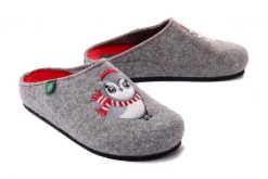 DR. BRINKMANN 320152-91 hellgrau, kapcie damskie. Szare kapcie Dr. Brinkmann, bez wzorów. Za 249.90 zł.