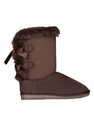 Geographical Norway Kozaki zimowe "Omarie" w kolorze brązowym rozmiar: 38. Brązowe kozaki Geographical Norway, na zimę, bez wzorów, z futra, eleganckie, bez obcasa, bez zapięcia. Za 95.92 zł.