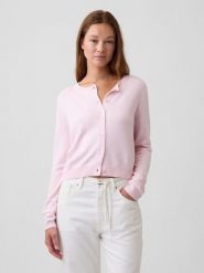 GAP Kardigan w kolorze jasnoróżowym rozmiar: XL. Różowe swetry GAP, xl, bez wzorów, bez ramiączek. Za 134.95 zł.