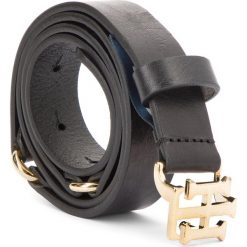 Pasek Damski TOMMY HILFIGER - Th Seasonal Belt 3.0 AW0AW05882 75 002. Czarne paski Tommy Hilfiger, w paski, ze skóry. Za 229.00 zł.