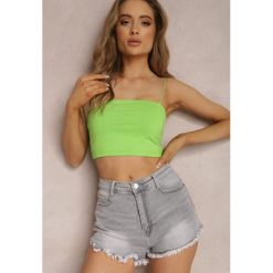 Szare Szorty Naeseda. Szare szorty Renee, z aplikacjami, z bawełny, klasyczne. W wyprzedaży za 59.99 zł.