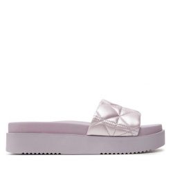 Klapki Aldo. Fioletowe klapki Aldo, bez wzorów, bez obcasa, bez zapięcia. Za 299.99 zł.