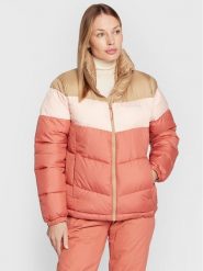 Columbia Kurtka puchowa Puffect™ Color Blocked 1955101 Koralowy Regular Fit. Pomarańczowe kurtki Columbia, na zimę, l, bez wzorów, z puchu, bez kaptura. Za 349.99 zł.