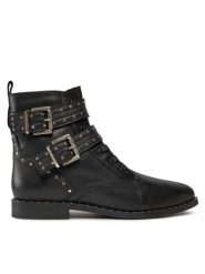 Ted Baker Botki 240956 Czarny. Czarne botki Ted Baker, bez wzorów, ze skóry, bez obcasa, na płaskiej podeszwie, bez zapięcia. Za 359.99 zł.