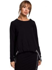 Made of emotion Bluza w kolorze czarnym rozmiar: L. Czarne bluzy Made Of Emotion, l, bez wzorów, bez ramiączek, bez kaptura. Za 159.95 zł.