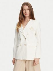 Marella Marynarka Baiocco 2513911024 Biały Slim Fit. Białe marynarki i żakiety Marella, bez wzorów, z syntetyku, bez ramiączek. Za 1,189.00 zł.