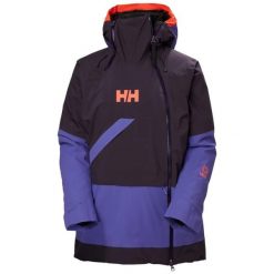 Damska kurtka narciarska Helly Hansen Powchaser Asym. Czarne kurtki narciarskie Helly Hansen, l, bez wzorów, z dzianiny, bez kaptura, narciarskie, primaloft. Za 899.95 zł.