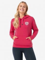 Super.natural Bluza "Little Heartwood" w kolorze różowym rozmiar: XL. Różowe bluzy z kapturem super.natural, xl, bez wzorów, z wełny, z kapturem. Za 339.99 zł.