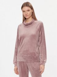 Triumph Bluza Cozy Comfort Velour Sweater 10216547 Brązowy Regular Fit. Brązowe bluzy Triumph, bez wzorów, z weluru, bez kaptura. Za 88.00 zł.