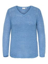 ONLY Carmakoma Sweter w kolorze niebieskim rozmiar: S-42/44. Niebieskie swetry Only Carmakoma, s, bez wzorów, ze splotem, bez ramiączek. Za 78.66 zł.