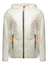 Geographical Norway Kurtka polarowa "Torsade" w kolorze kremowym rozmiar: S. Brązowe kurtki Geographical Norway, s, bez wzorów, z polaru, bez kaptura. Za 161.73 zł.